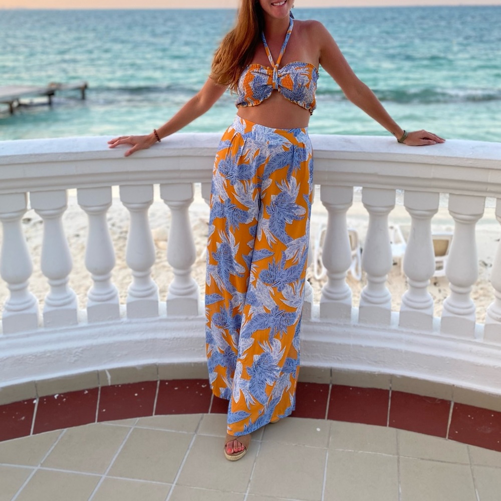 Fashion Nova palm leaf set